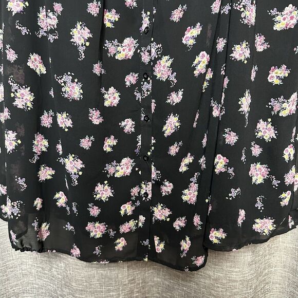 Torrid Babydoll Sheer Overlay Midi Dress Size 2X Floral Fairy Whimsical - Picture 6 of 10